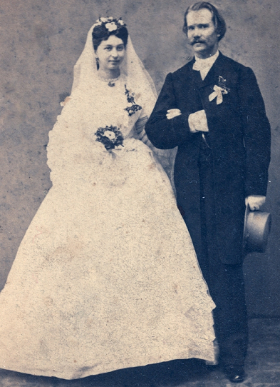 Zdjęcie ślubne z 1864 roku, nadesłane przez użytkowniczkę MyHeritage - Panią Martę