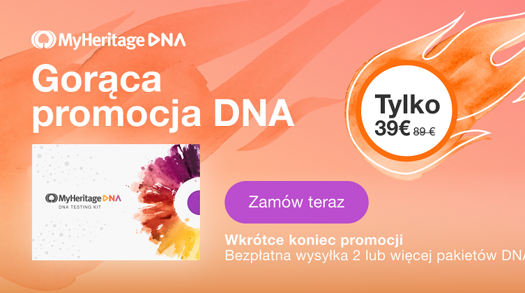 GORĄCA Promocja DNA MyHeritage! Niska cena!