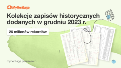 MyHeritage dodało 26 milionów zapisów historycznych w grudniu 2023 r.