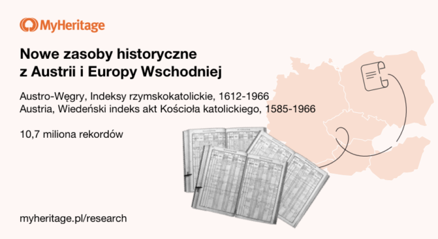 MyHeritage dodaje dwie kolekcje zasobów historycznych z Austrii i Europy Wschodniej