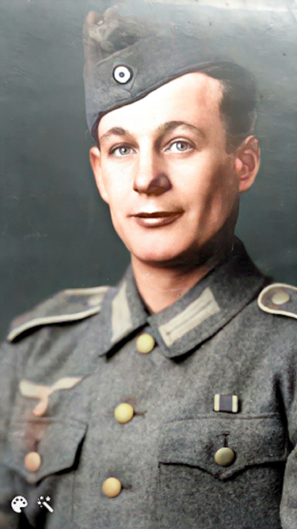 Johann Ludwig Dreisbach (zdjęcie naprawione, ulepszone i pokolorowane przez MyHeritage)