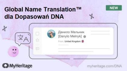 NOWOŚĆ: Global Name Translation™ teraz również dla Dopasowań DNA