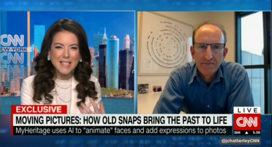 Deep Nostalgia™: Wywiad z CEO MyHeritage Giladem Japhetem w CNN