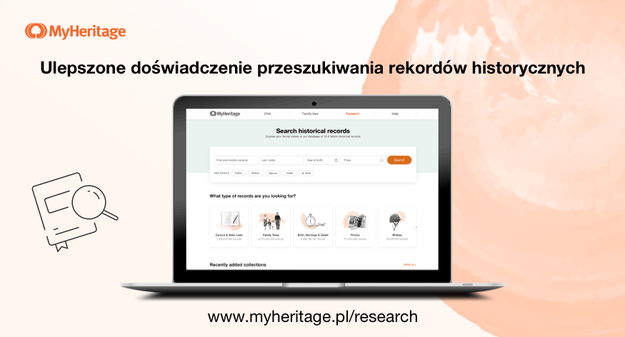 NOWOŚĆ: Ulepszona wyszukiwarka rekordów historycznych MyHeritage