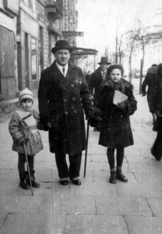 Fot. K. Wacławski Feliks, Sabina i Tadeusz Wacławscy 1932 rok