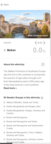 Przegląd 53 grup genetycznych przypisanych dla bałkańskiego pochodzenia etnicznego (kliknij, aby powiększyć)