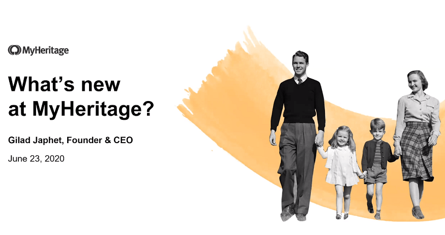CEO MyHeritage, Gilad Japhet opowiada o nadchodzących nowościach podczas Keynote Talk