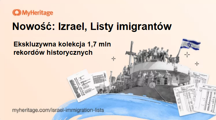 MyHeritage publikuje ekskluzywną Ogromną Kolekcję Izraelskich Rekordów Imigracyjnych