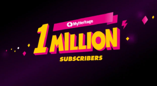 MyHeritage świętuje milionowego subskrybenta w tym roku!