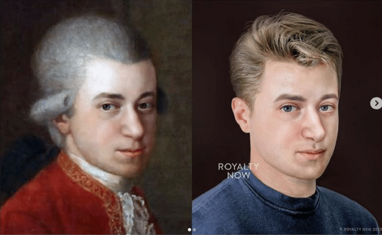 Jak w dzisiejszych czasach wyglądałyby słynne postacie historyczne z portretów?