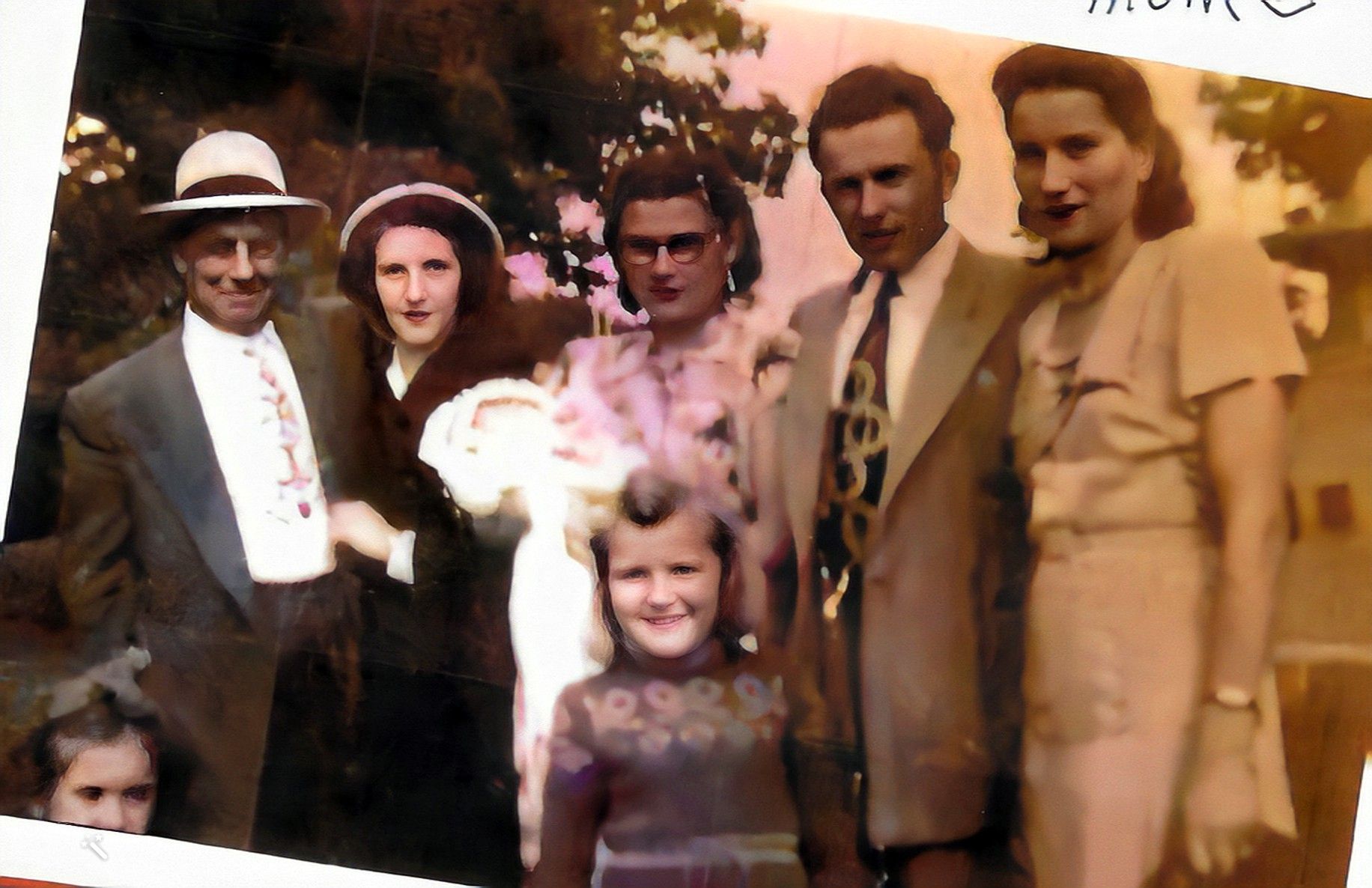 Od prawej strony Helena z mężem Mieczysławem i małą Ireną na początku lat 50-tych w USA