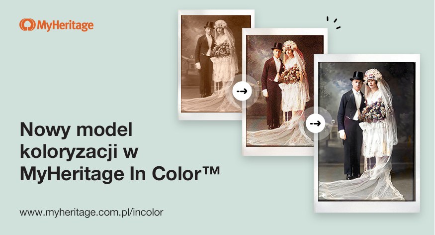 NOWOŚĆ: Ulepszyliśmy Funkcję MyHeritage In Color™