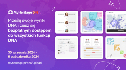 Oferta ograniczona czasowo: Prześlij wyniki swoich danych DNA i zyskaj bezpłatny dostęp do wszystkich funkcji DNA MyHeritage