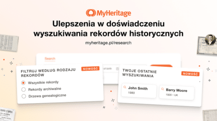 Ulepszenia w doświadczeniu wyszukiwania rekordów historycznych na MyHeritage