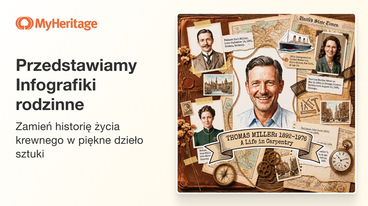 Przedstawiamy Infografiki Rodzinne: Przekształć historię życia krewnego lub przodka w przepiękne dzieło sztuki