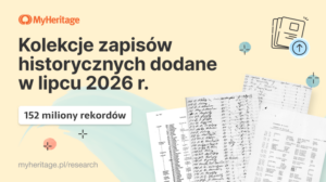 W lipcu 2026 r. MyHeritage dodało 152 miliony zapisów historycznych