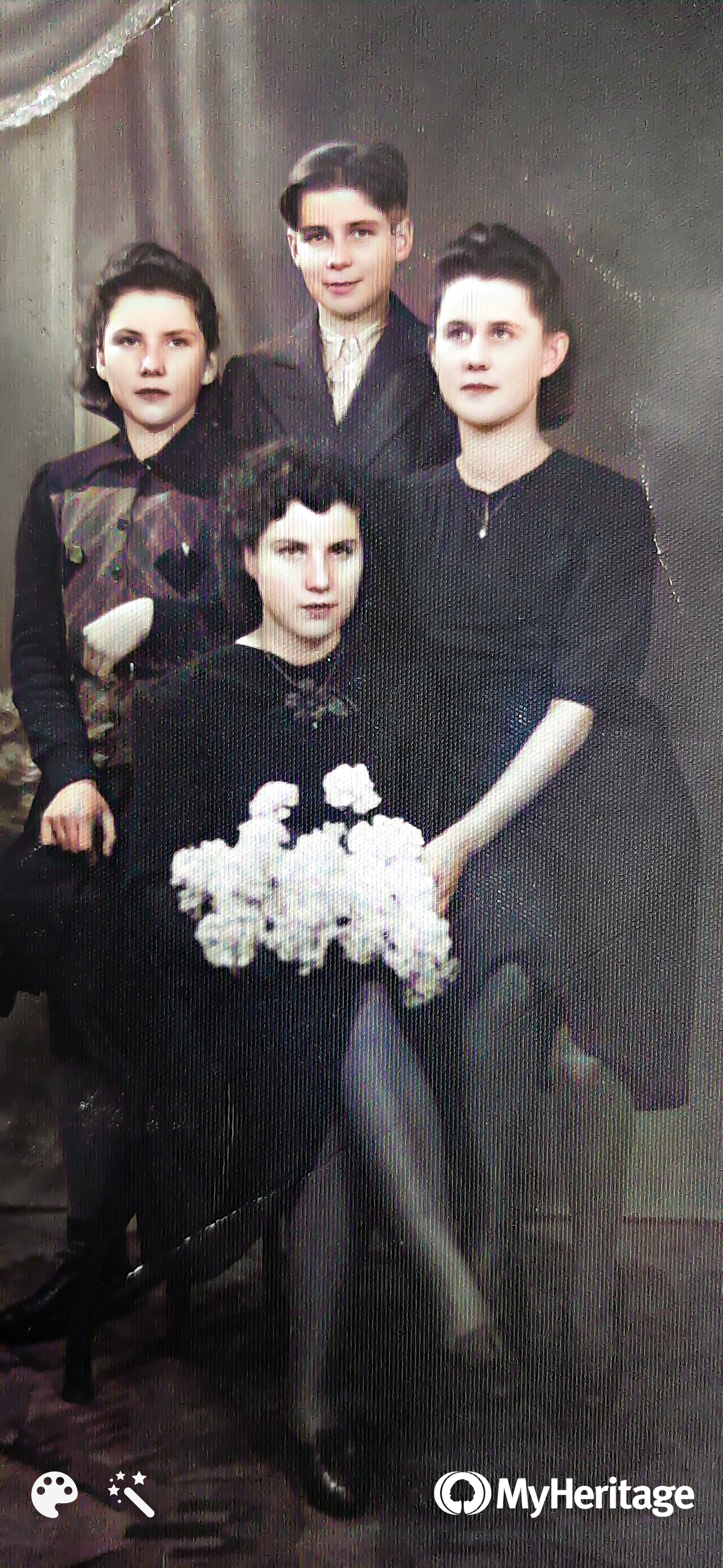 Waldemar, babcia Eryka, Irmina, Charlotte Hentschke – rodzeństwo