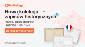 MyHeritage publikuje kolekcję: Francja, tabele spadków i zaginięć, 1890-1970