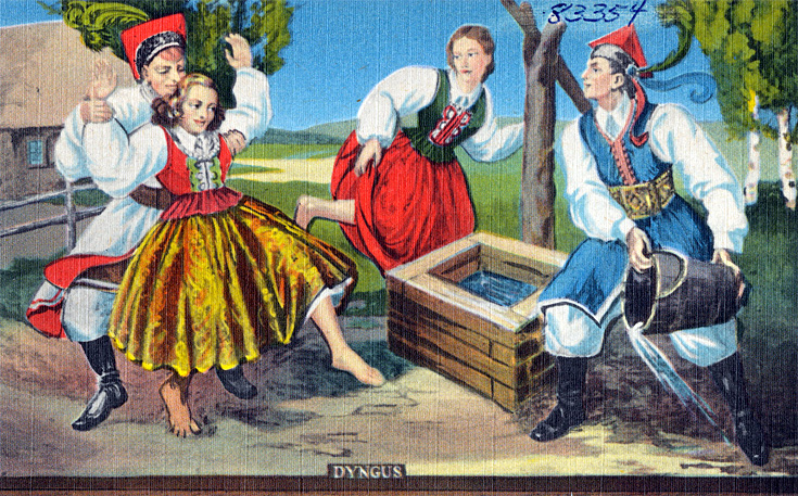 Śmigus Dyngus, Kartka świąteczna z 1939 r, Wikipedia
