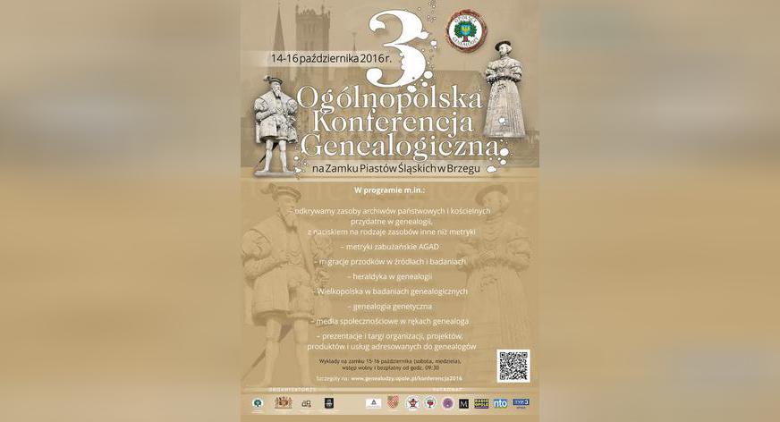 III Ogólnopolska Konferencja Genealogiczna w Brzegu 2016