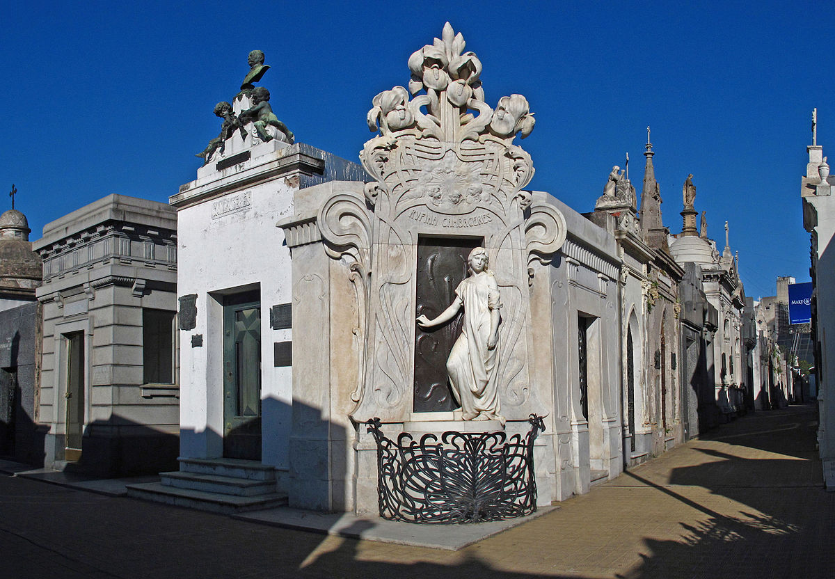 Cmentarz La Recoleta, Buenos Aires, Argentyna. Zdjęcie: Wikimedia
