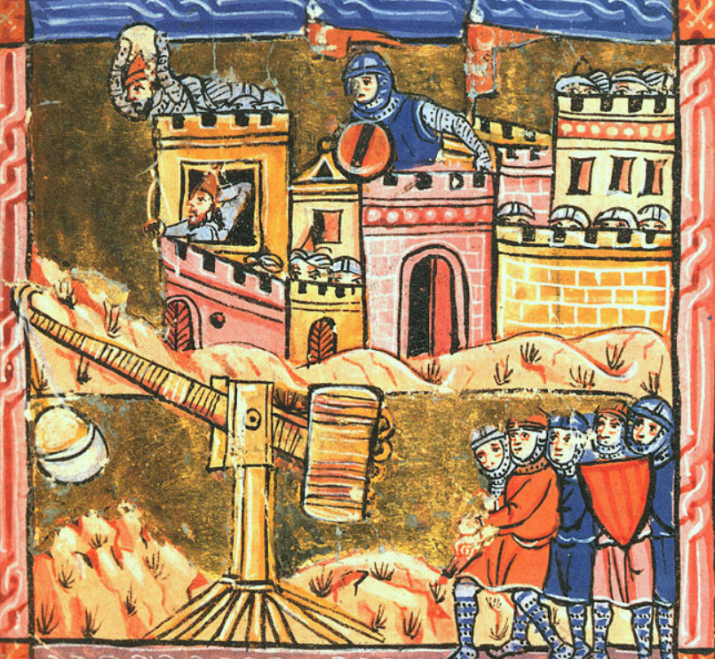 XIII-wieczne przedstawienie oblężenia Acre podczas III krucjaty