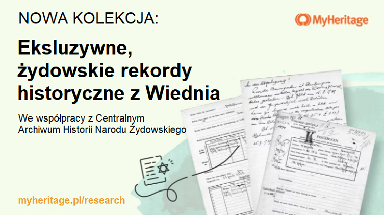 MyHeritage i Centralne Archiwum Historii Narodu Żydowskiego publikują ekskluzywną kolekcję żydowskich zapisów z Wiednia