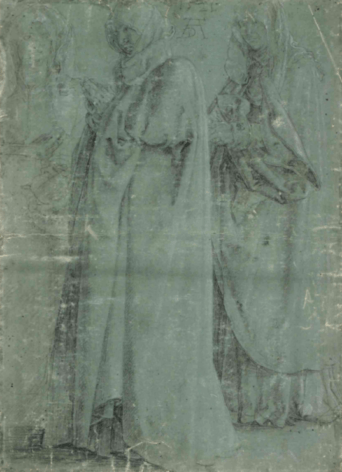 Kredowy rysunek Albrechta Dürera, niegdyś ograbiony przez nazistów. Zdjęcie: New York Times, 1996 Musée du Louvre/ Arts Graphiques