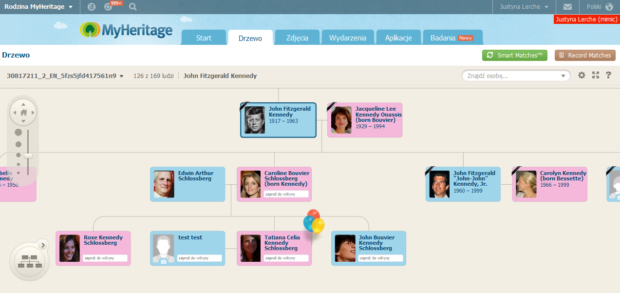 Twoja online witryna rodziny na MyHeritage